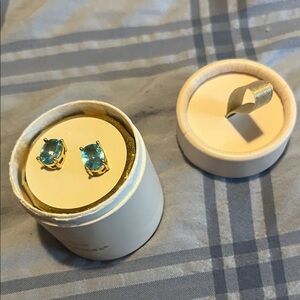 New Elegant Blue Stud Earrings